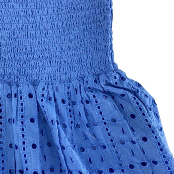 Cabana Life Women's Blue Eyelet Midi Dress Size S - Picture 5 of 10